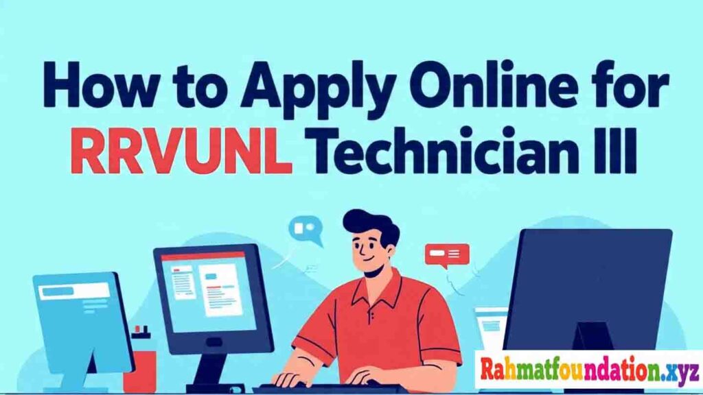 How to Apply Online for RRVUNL Technician III