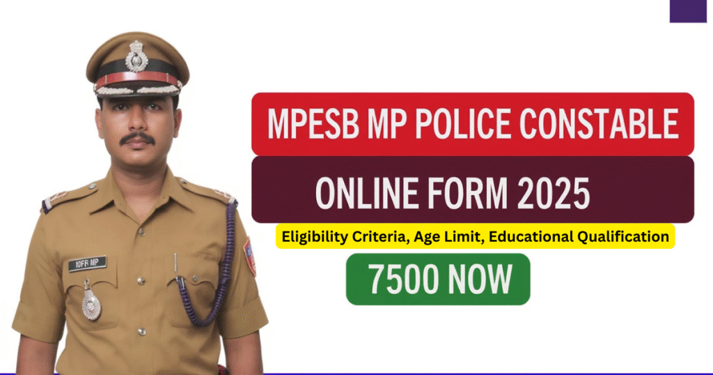 MPESB MP Police Constable Online Form
