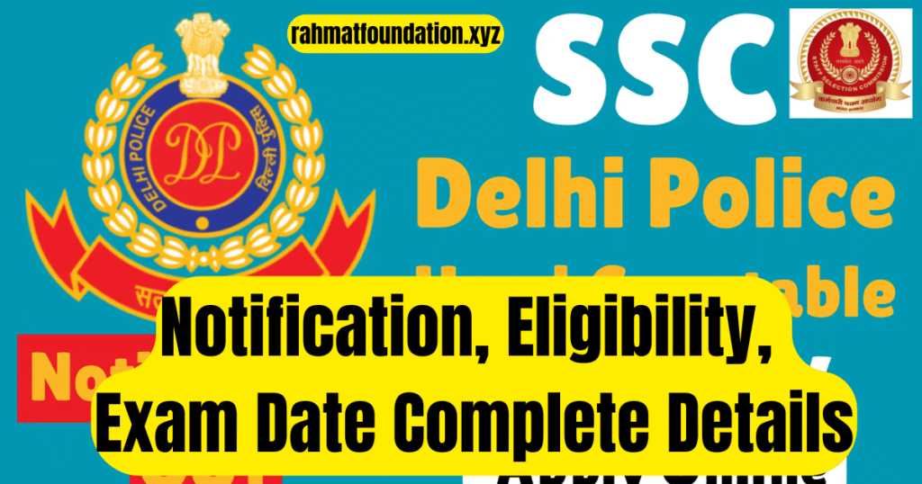 SSC Delhi Police Constable Recruitment