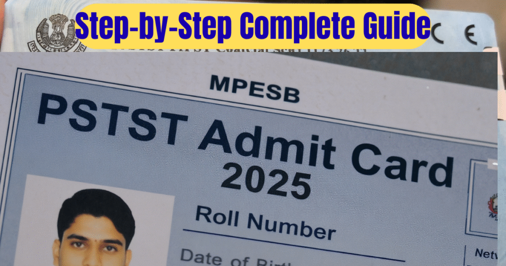 MPESB Primary School Teacher PSTST Admit Card