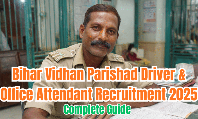 Bihar Vidhan Parishad Driver and Office Attendant Recruitment