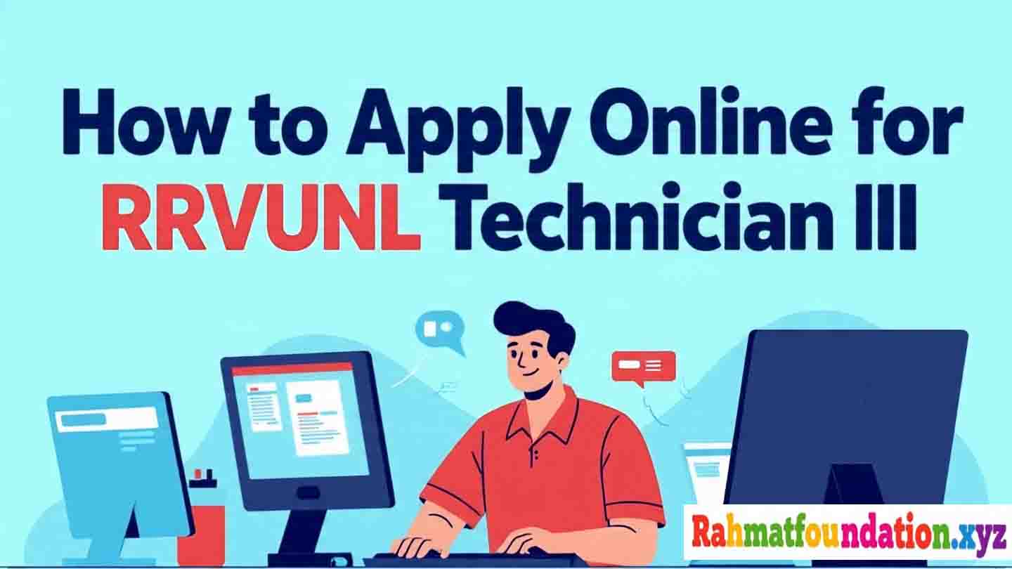 How to Apply Online for RRVUNL Technician III