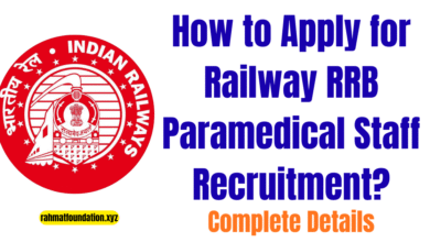 How to Apply for Railway RRB Paramedical Staff Recruitment?