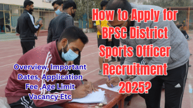 How to Apply for BPSC District Sports Officer Recruitment 2025?