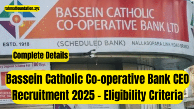 Bassein Catholic Co-operative Bank CEO Recruitment 2025 – Eligibility Criteria