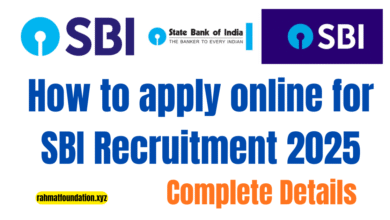 How to apply online for SBI Recruitment 2025